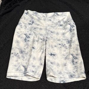 Yogalicious Blue Tie-Dye Bike Shorts